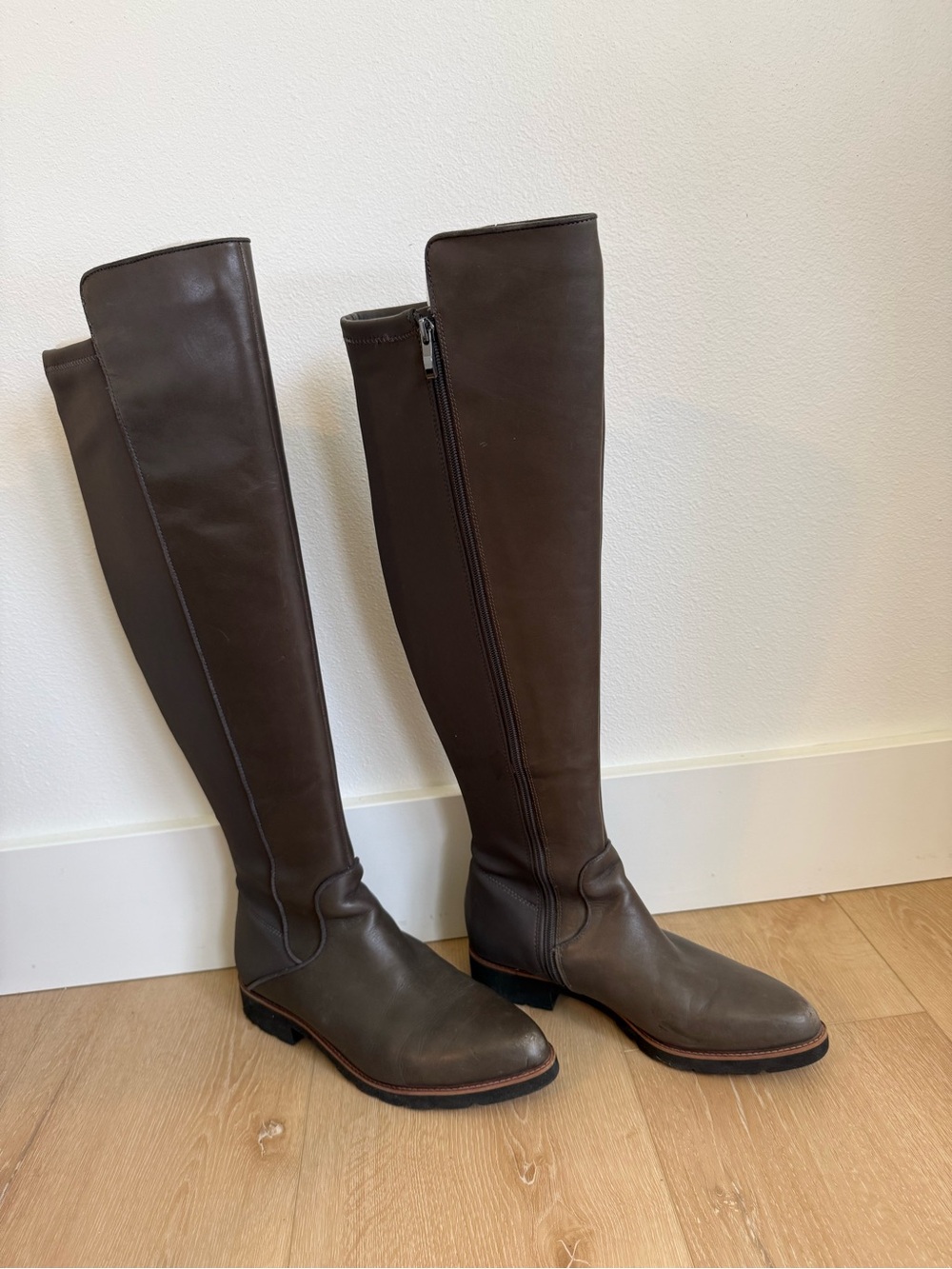 SARTO By Franco Sarto Brown Over-the-Knee Leather Riding Boots